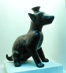 Statue of a coyote, from the Toltec Culture